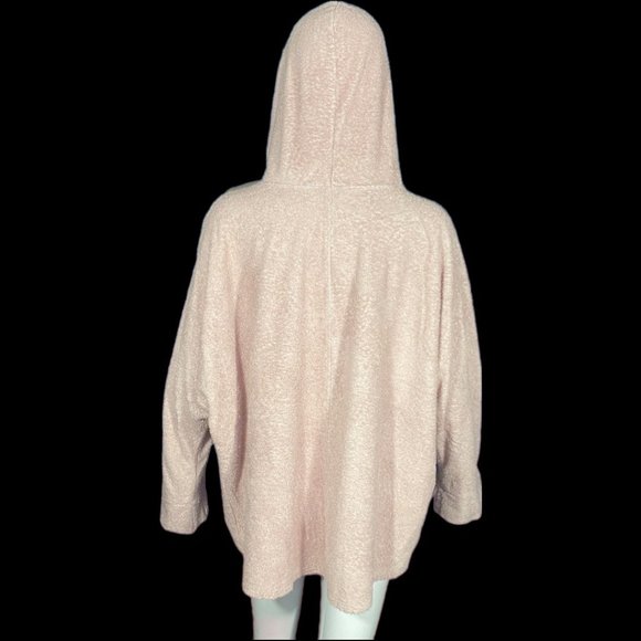 SCRUMPTIOUS SOFT PINK TERRY TOWEL HOODED SWEATSHIRT (SZ O/S) (NWOT) - Picture 4 of 10